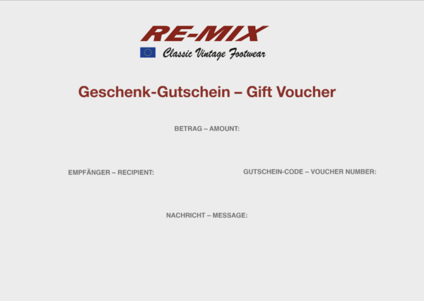 Re-Mix Geschenk-Gutschein