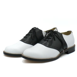 Saddle Shoe weiß/schwarz - ab Mai 2026