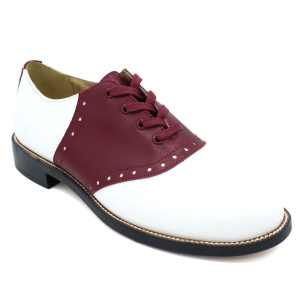 Saddle Shoe weiß/dunkelrot - ab Mai 2026